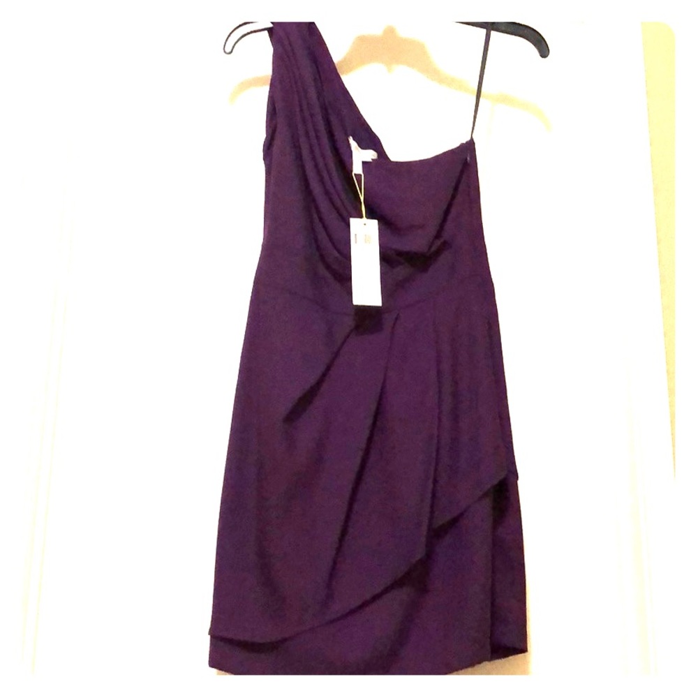 BCBGenerarion dark violet dress size 4 NWT